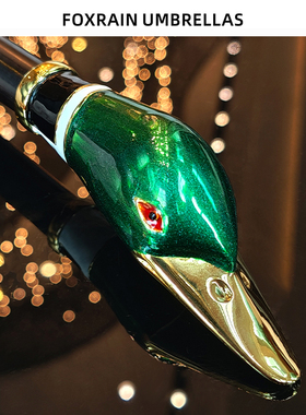 FOXRAIN英式复古伞三折鸭子头防晒晴雨两用高级感轻奢定制伴手礼