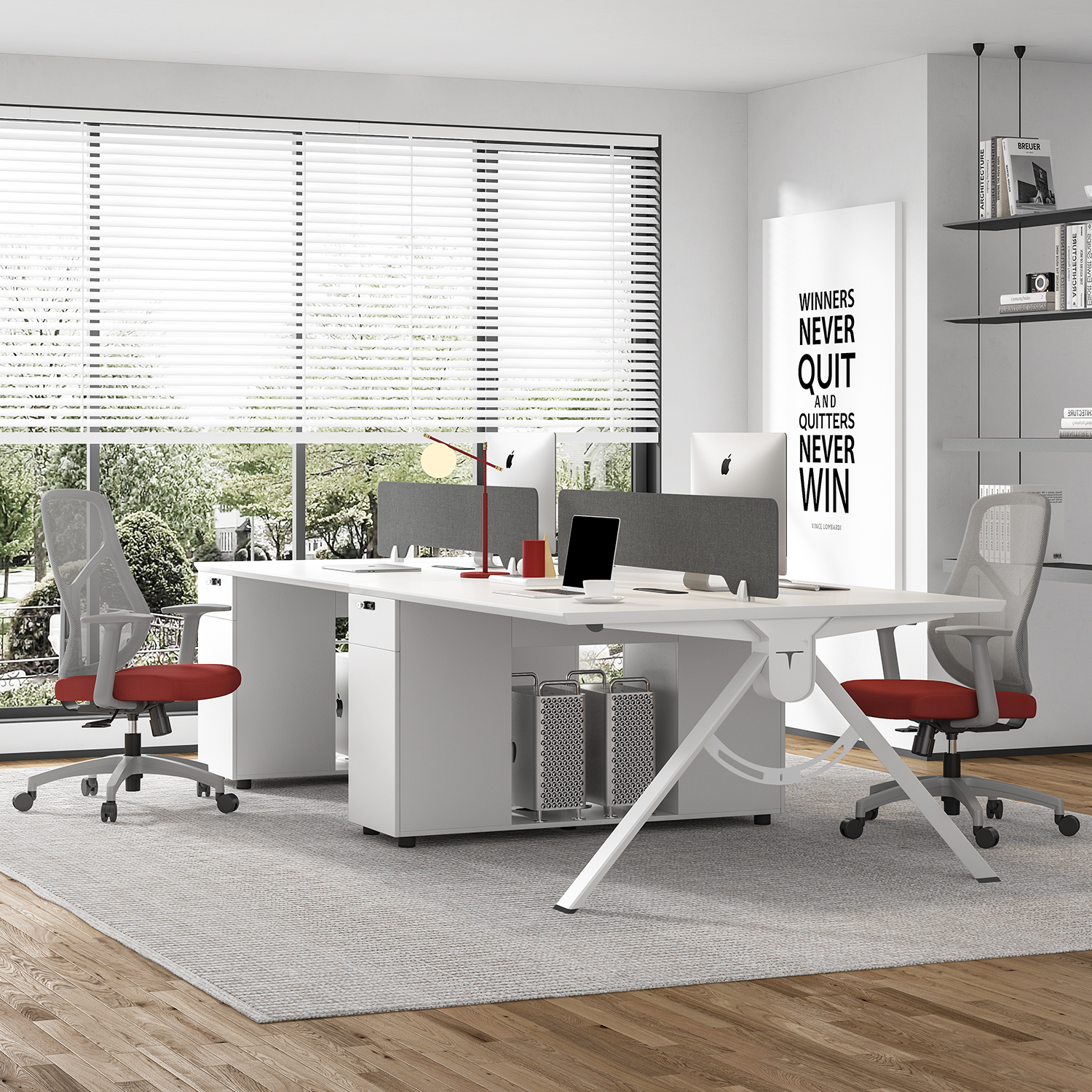 简约现代办公家具组合