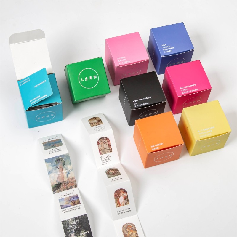 墨染文坊美好的一天盒装折页便签灵感艺术馆文艺复古创意手帐diy装饰