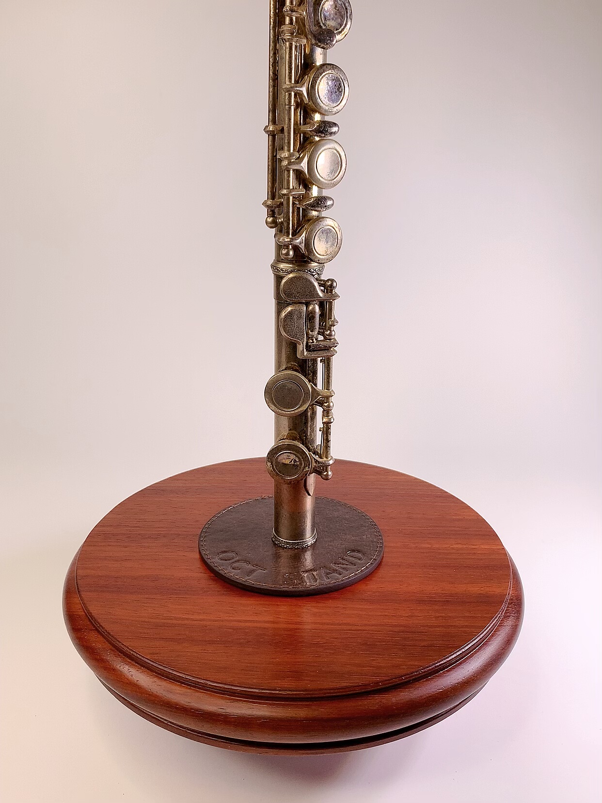 OCT长笛支架·单簧管·双簧管·小号·高音萨克斯支架红花梨制作