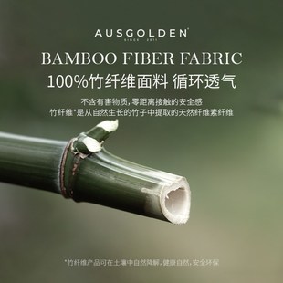 按摩气囊保护. 优选sgolden竹纤维枕套v抑菌防螨枕头套家用一对装