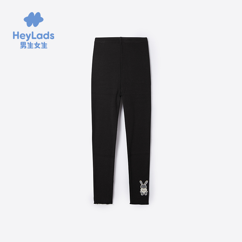 男生女生女小童亲肤小兔刺绣打底裤NPDAJ33704A