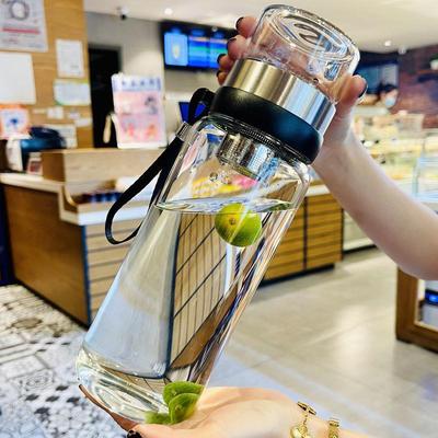 超大容量玻璃杯水杯男茶水分离泡茶杯过滤便携家用随手夏天杯子