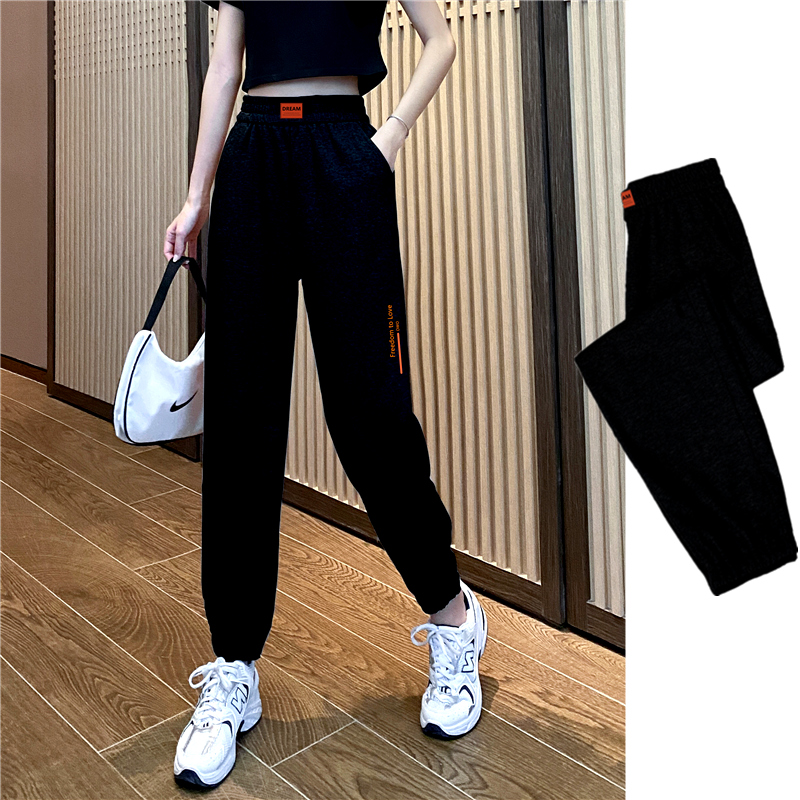 高腰显瘦宽松休闲春夏季运动裤女