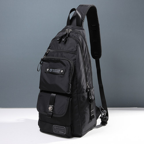 男士大容量休闲斜挎包战术胸包男