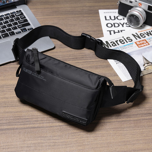 运动腰包男户外休闲小胸包斜挎包
