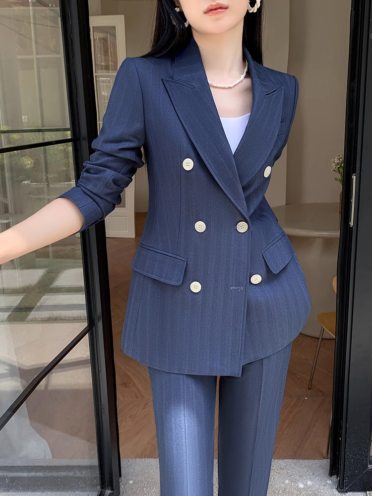 2026秋新款高级感西装套装女秋冬厚款职业装时尚气质休闲西服外套