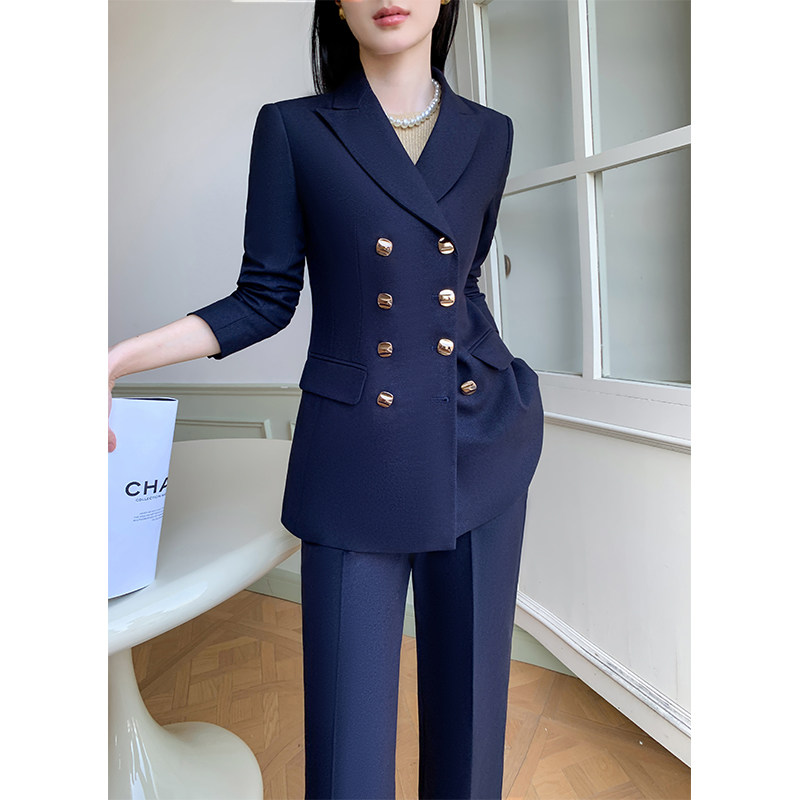 通勤女装高级感套装职业西装气质女神范高端韩版收腰显瘦显白西服