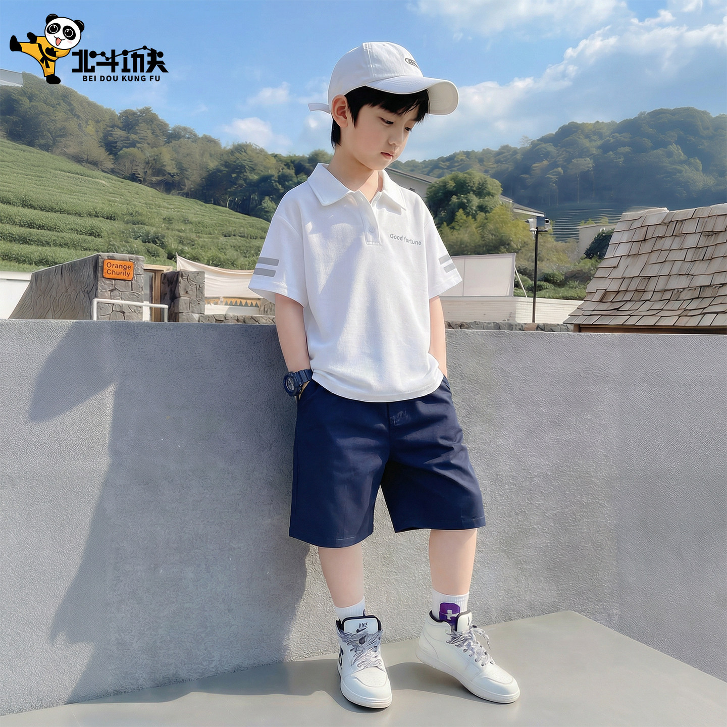 男童套装夏季薄款2026新款儿童短袖夏装中大童运动男孩洋气时髦潮