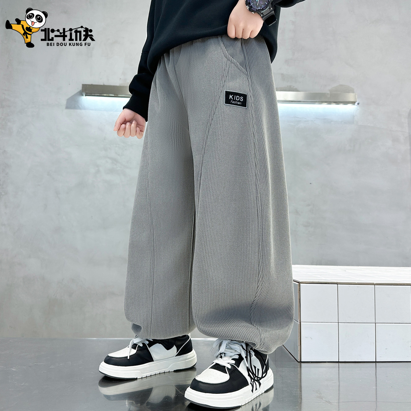 2026新款男童裤子儿童运动休闲裤冬季加绒大童男孩弯刀长裤秋冬,童装/婴儿装/亲子装,裤子,淘宝优惠券,粉丝福利购,淘宝优惠卷