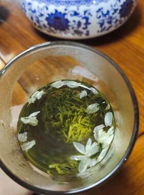 茉莉花茶雨前茶绿茶飘雪石莹阁
