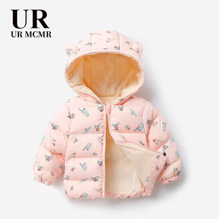 欧货清仓|外贸出口|才专柜撤回|儿童羽绒棉服加绒加厚连帽穿棉袄