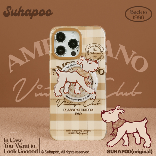suhapoo壳内策展 暖暖围巾丁丁狗手机壳iPhone17promax苹果16原创15ins风16pro14plus全包