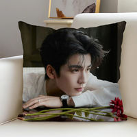 Zhang Linghe's pillow for the living room and bedroom, with a light luxury and high-end feel. Customized pillowcases and cushions based on the same style photos thumbnail 5