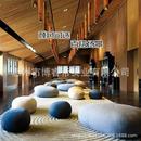 现货鹅卵石造型软包沙发商场酒店售楼部美陈等候玻璃钢休闲椅系列