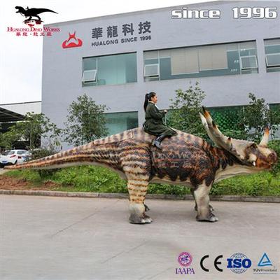 仿真恐龙行走恐龙亲子互动景区商场儿童人气王可发声骑行恐龙
