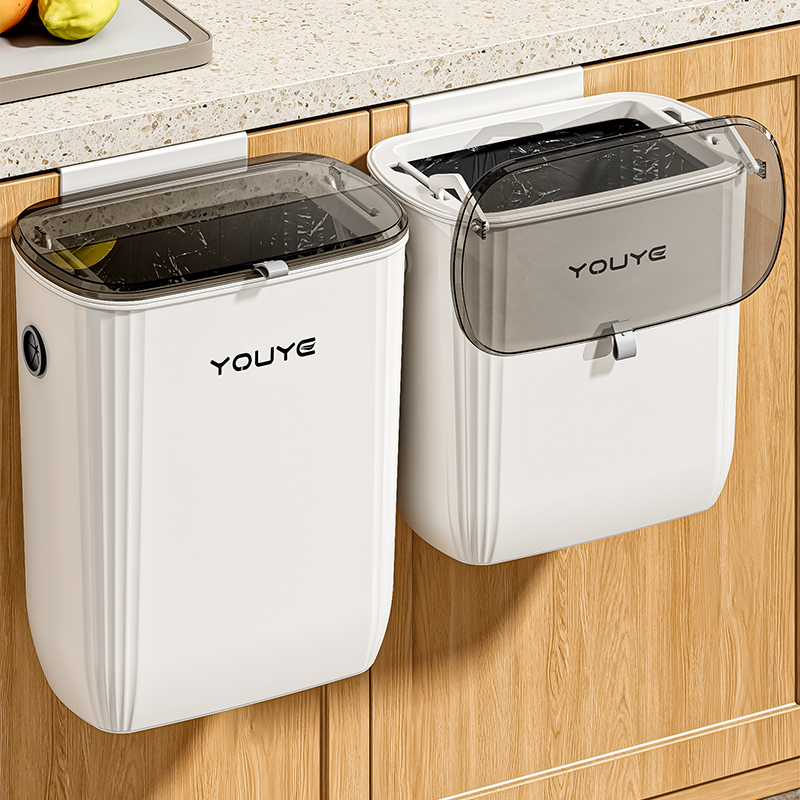 星优厨房垃圾桶挂式家用2025新款壁挂免弯腰大容量卫生间厨余纸篓