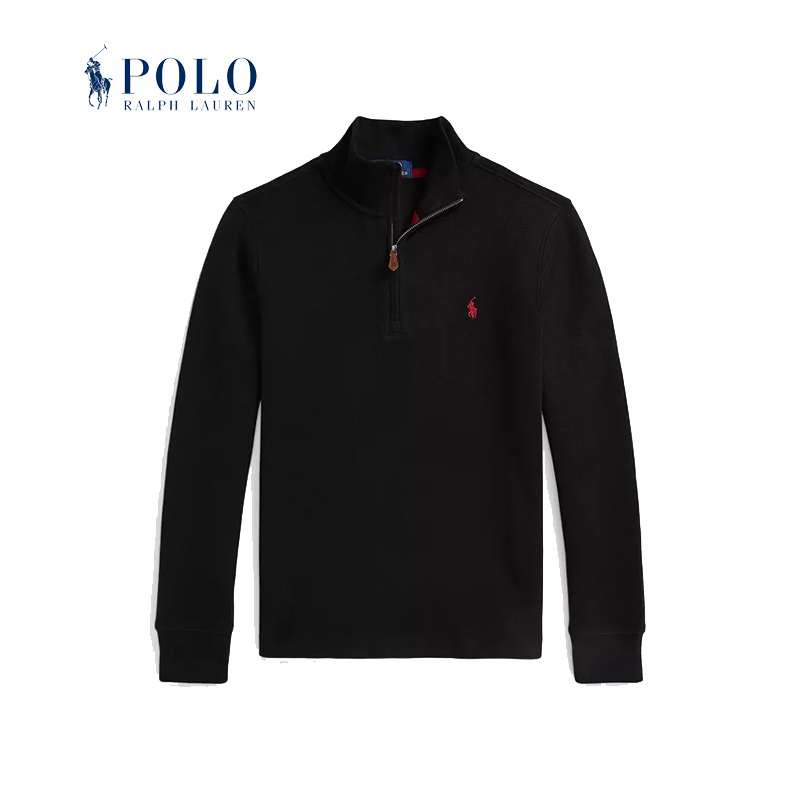 拉夫劳伦针织衫长袖半拉链套头衫