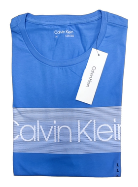 Calvin Klein凯文克莱夏季新款男装字母印花休闲CK短袖T恤打底衫