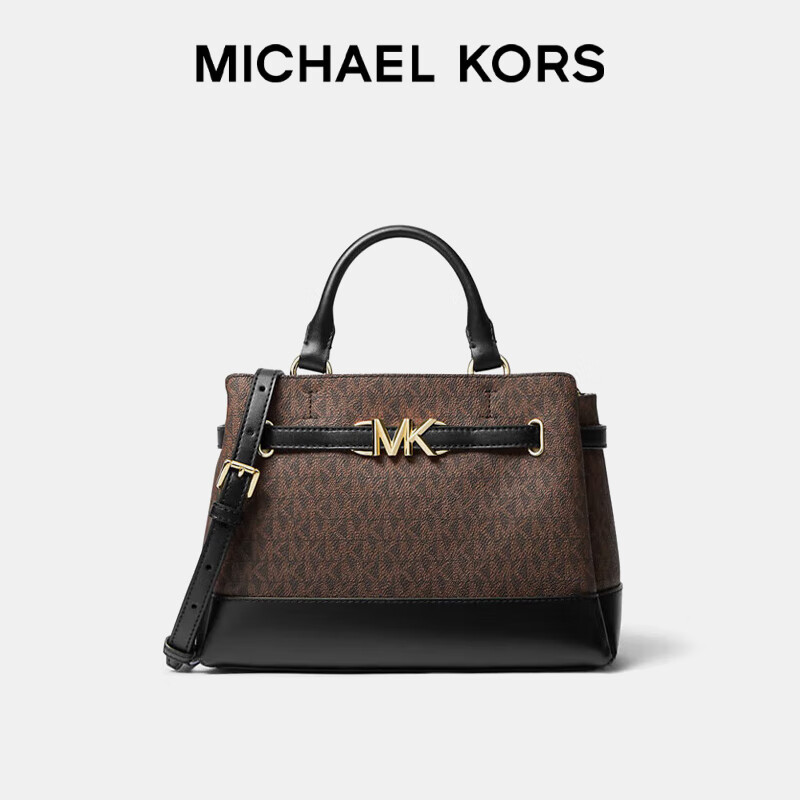 Michael Kors女包MK戴妃包Reed老花手提斜挎包单肩包通勤大容量