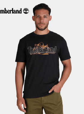 断码清仓】TIMBERLAND添柏岚短袖男圆领大黄靴印花透气T恤衫夏