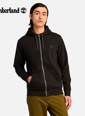 秋冬新款TIMBERLAND添柏岚外套男拉链连帽衫薄绒卫衣刺绣小标百搭