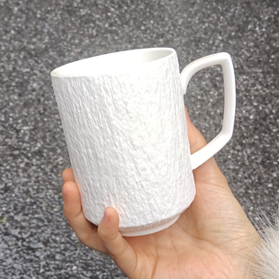 400ML 食魔师简约陶瓷马克杯尾货清仓处理家用早餐牛奶杯咖啡水杯