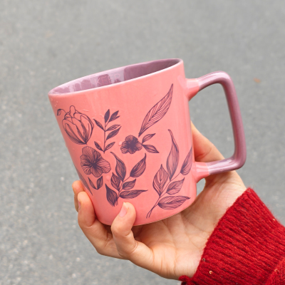 食魔师创意陶瓷马克杯尾货清仓处理家用喝水办公室咖啡杯子 400ML