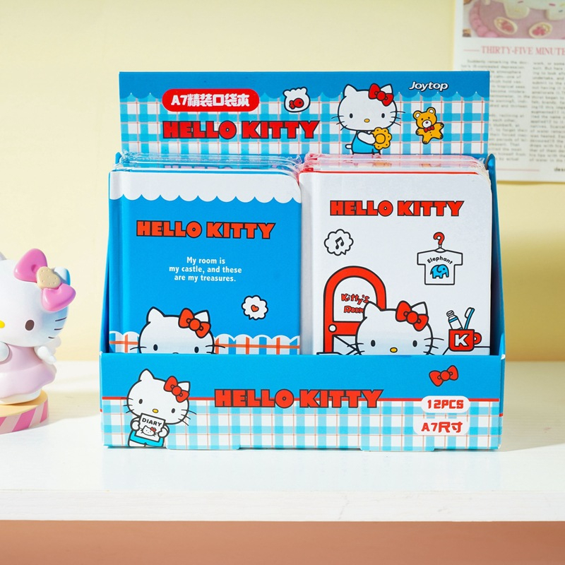 可爱凯蒂猫萌动系列口袋精装本A7小学生笔记本随身日记携带手账本