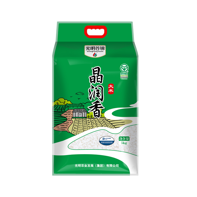 晶润香光明谷锦崇明大米5kg