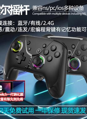 switch2手柄nspro无线蓝牙体感震动唤醒记忆连发宏编程pc电脑挂机