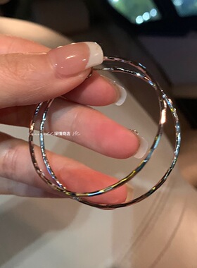 925银针脸大合适ins风18K金