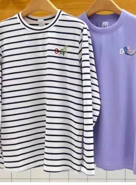 2025秋季新款户外干爽图案长袖T恤女A0233TS27