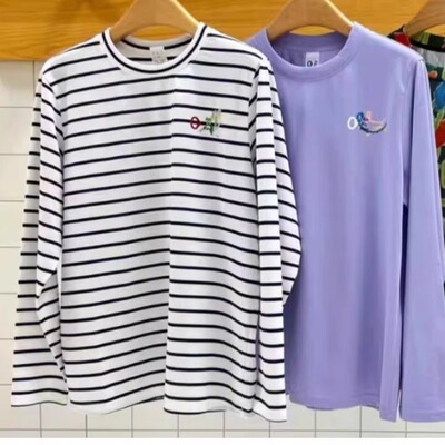 2025秋季新款户外干爽图案长袖T恤女A0233TS27