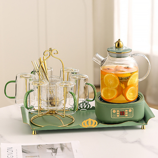 杯子套装喝水杯家用客厅茶壶杯子水壶茶杯高硼硅玻璃杯待客茶具