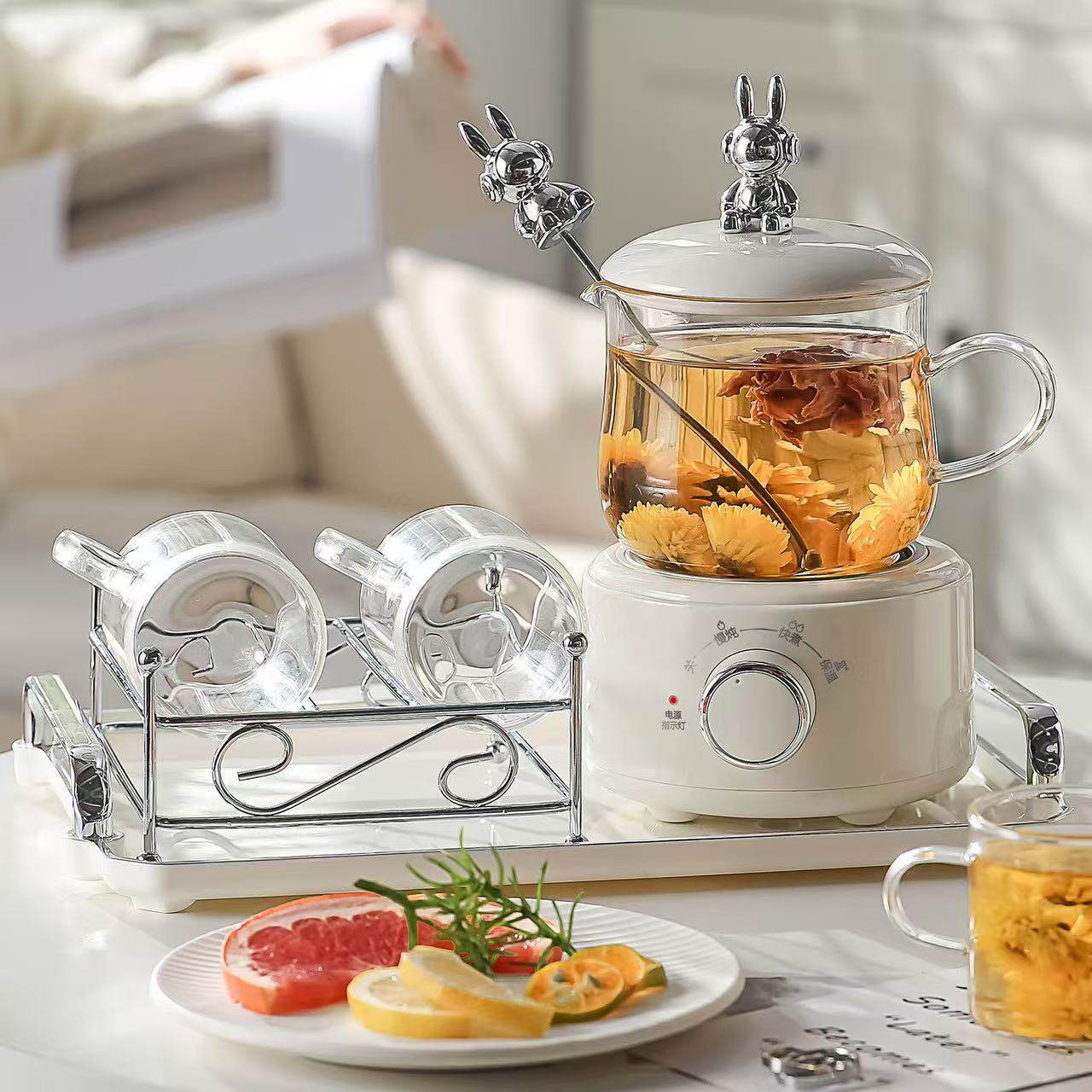 花茶壶玻璃茶杯小功率多功能养生壶套装一人水果茶壶年会礼品