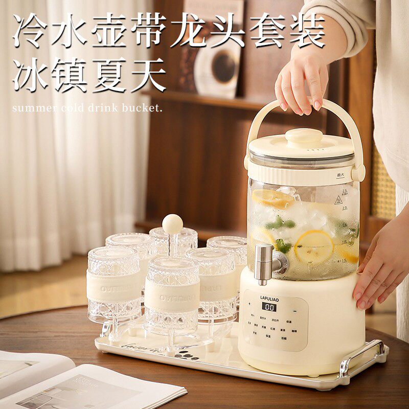 冷水壶带龙头凉水壶夏天水果茶桶柠檬果汁壶储水壶冷饮桶饮料桶图片