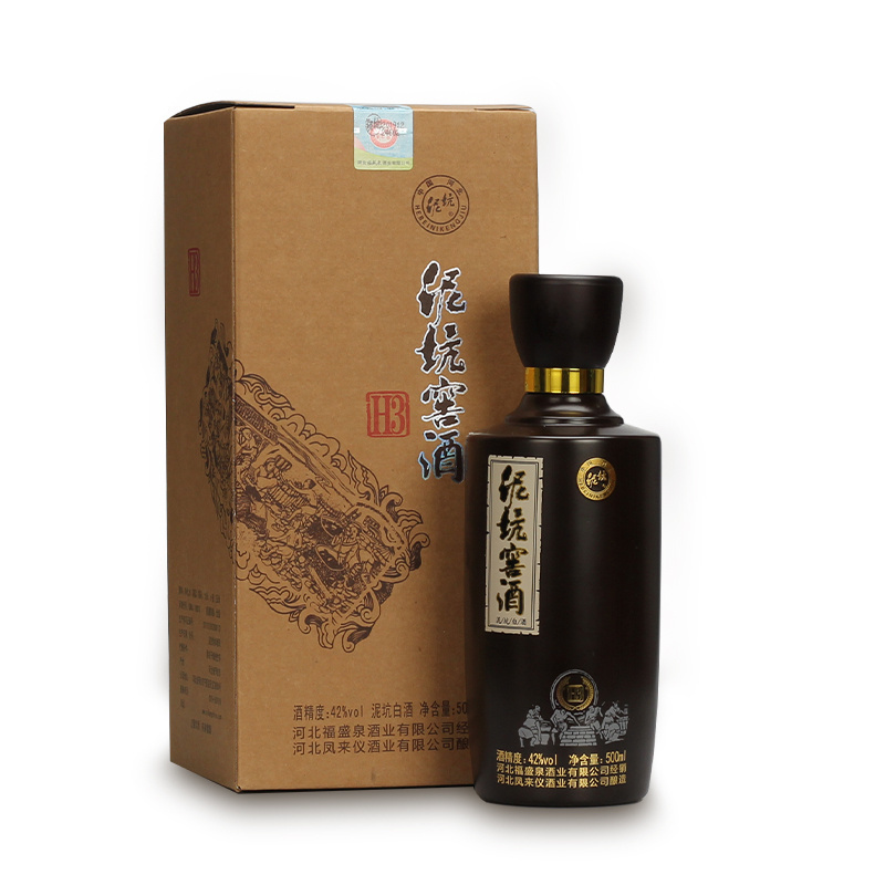 泥坑 窖酒浓香型白酒粮食酒42度H3 500ml*1瓶 邢台 宁晋特产