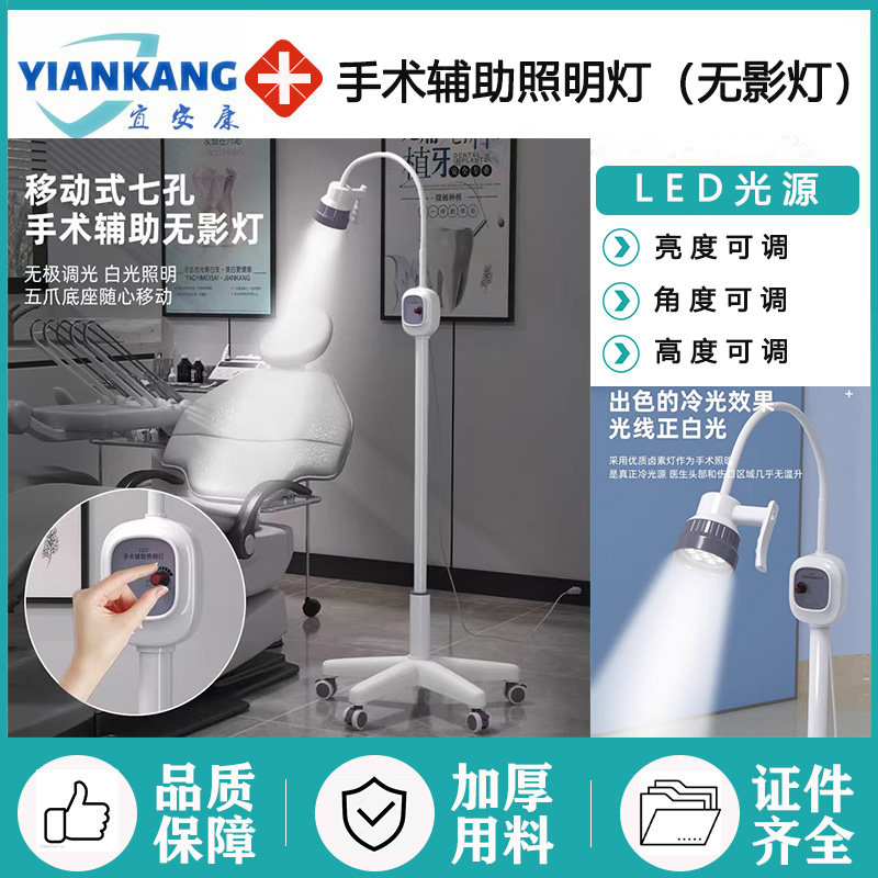 手术检查灯医用立式耳鼻喉口腔科辅助灯医美整形冷光源移动无影灯