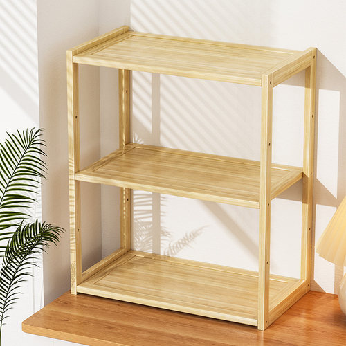 桌面置物架书架办公桌小型分层架子客厅书桌简易收纳架碗架整理架