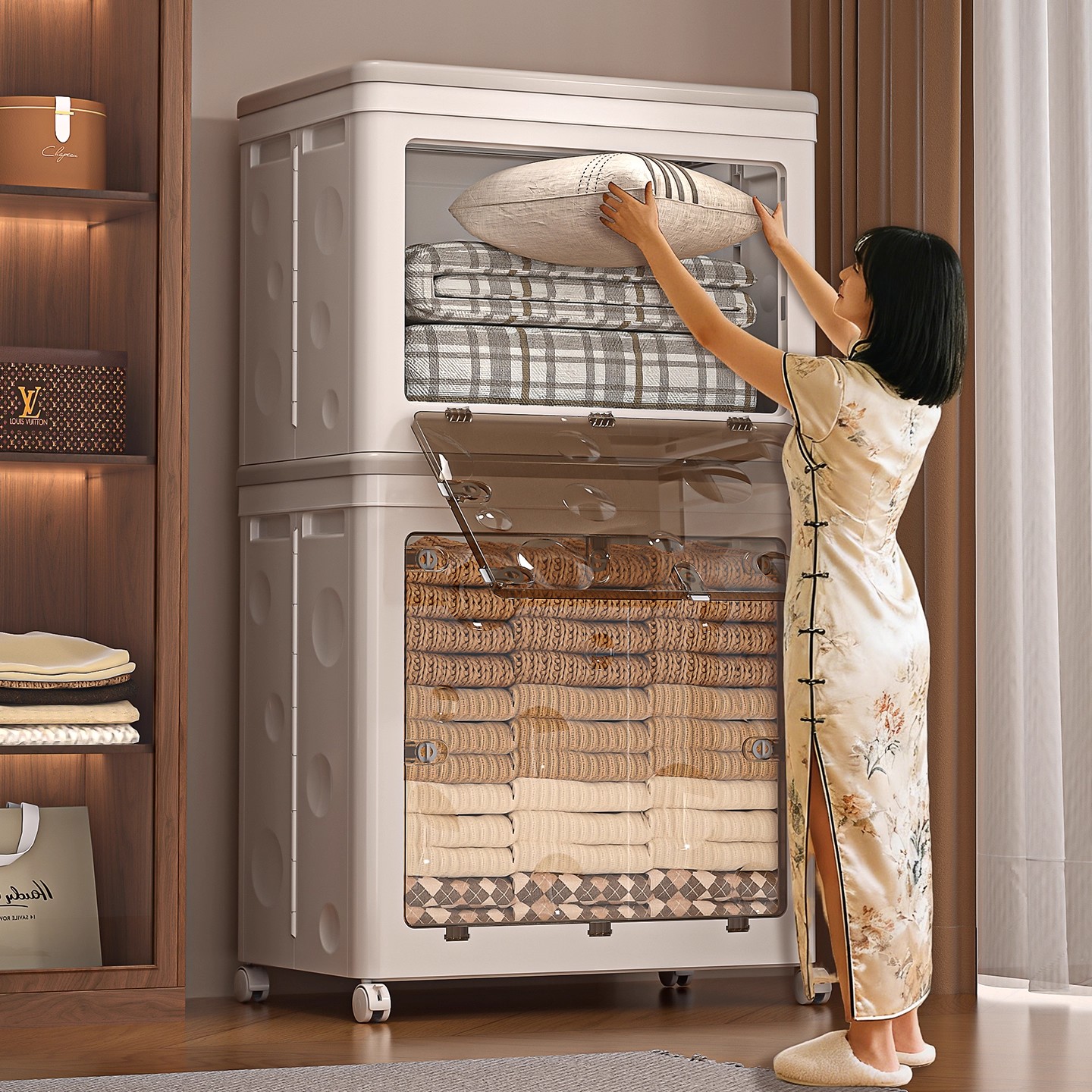 衣服收纳柜折叠储物柜整理收纳箱