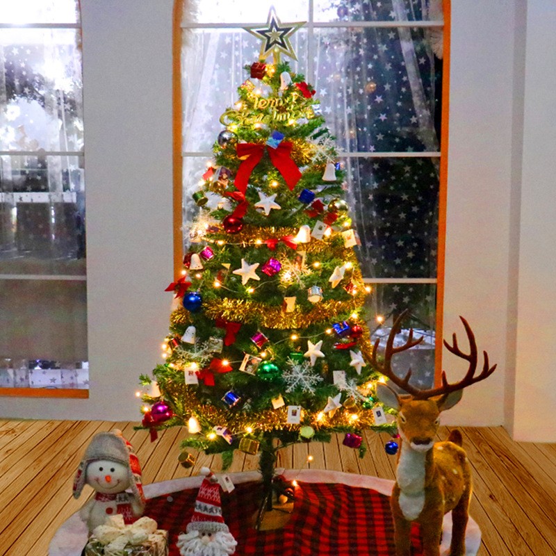 豪华圣诞树套装 led发光大型加密圣诞树挂件 商场派对装饰品定制