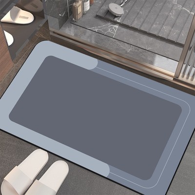 硅藻泥浴室地垫入户门垫家用洗澡卫生间垫子吸水厕所防滑脚垫定制