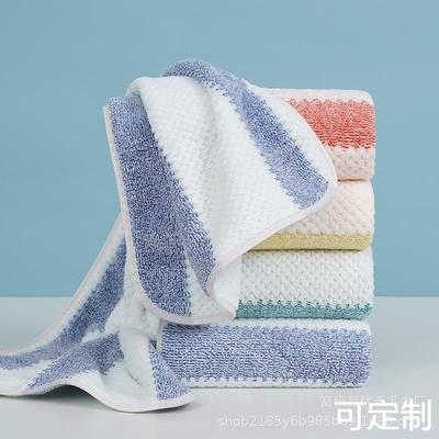 新款洗脸毛巾经编珊瑚绒菠萝格柔软吸水不易掉毛成人男女儿童情侣