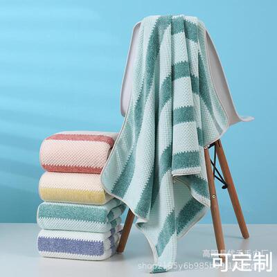 菠萝格经编珊瑚绒新款浴巾成人居家男女儿童吸水不易掉毛洗澡浴巾