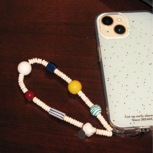 原创自制手机链假日系列撞色松石串珠ccd相机挂绳小众简约挂定制
