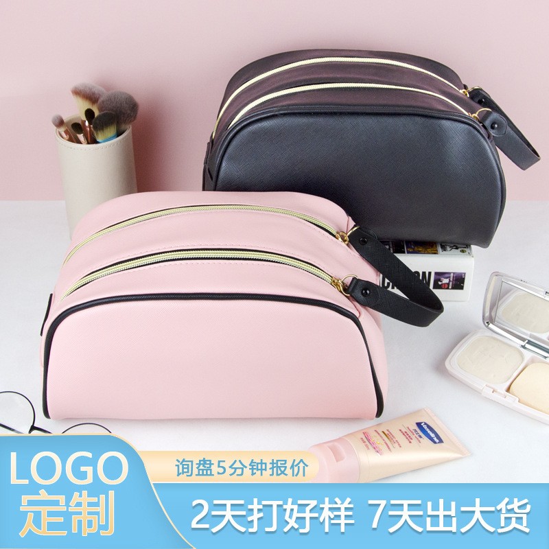 超火化妆包女ins风旅行便携大容量高级洗漱包化妆品收纳包定制