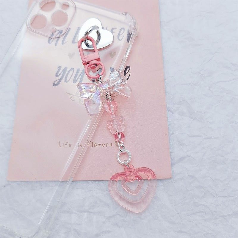 日韩系ins咕本挂链挂件甜美少女心粉色系超仙可爱学生百搭钥定制