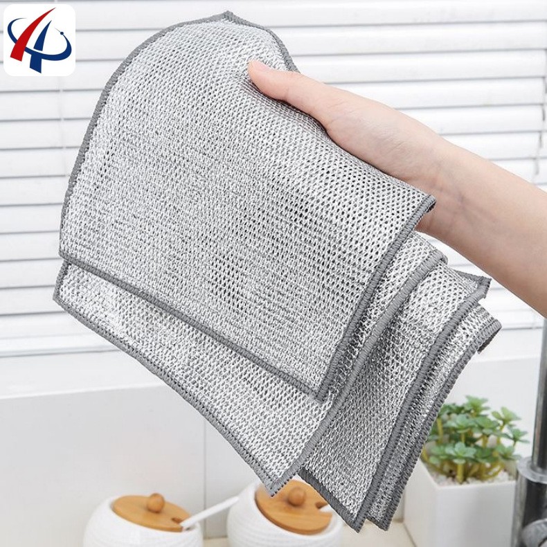 银丝抹布厨房不沾油易清洗网格钢丝球洗碗巾清洁布钢丝洗碗布定制