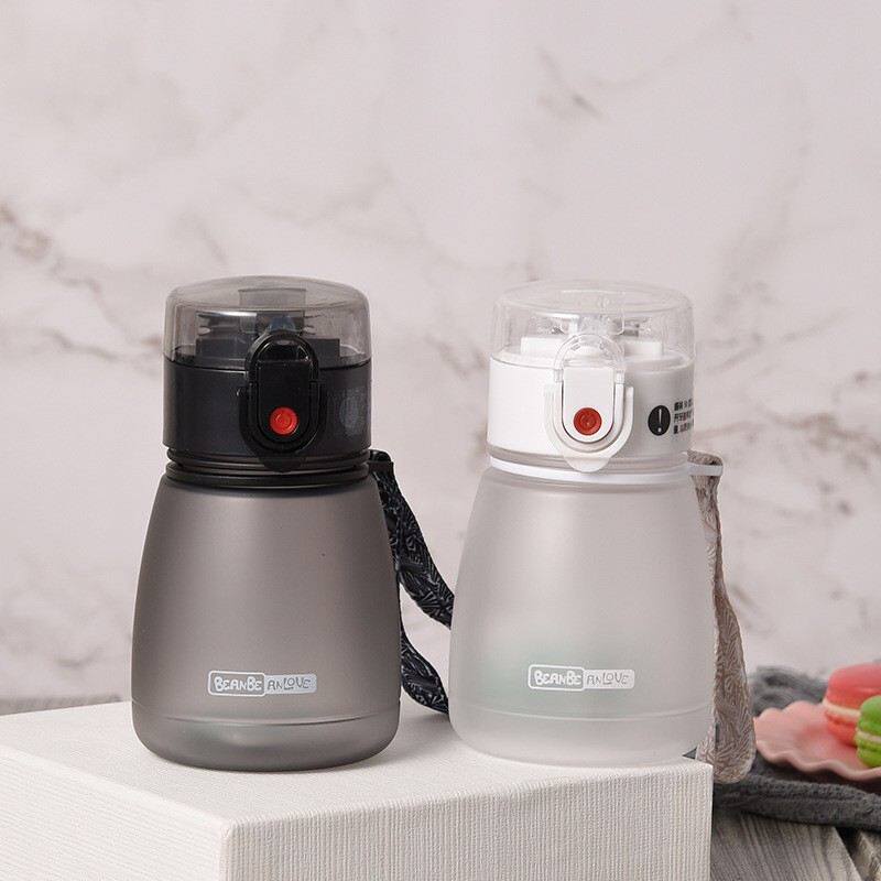 儿童吸管杯豆豆乐水杯小布丁杯塑料杯便携随手杯学生吸水杯子